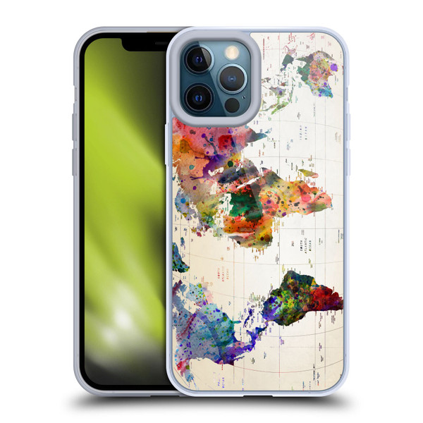 Mark Ashkenazi Pop Culture Map Of The World Soft Gel Case for Apple iPhone 12 Pro Max