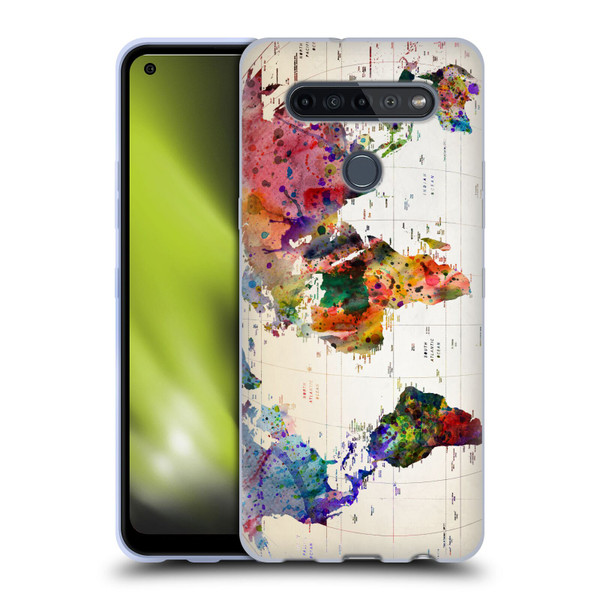 Mark Ashkenazi Pop Culture Map Of The World Soft Gel Case for LG K51S