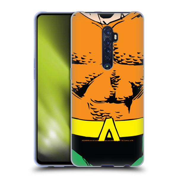 Aquaman DC Comics Logo Uniform Soft Gel Case for OPPO Reno 2