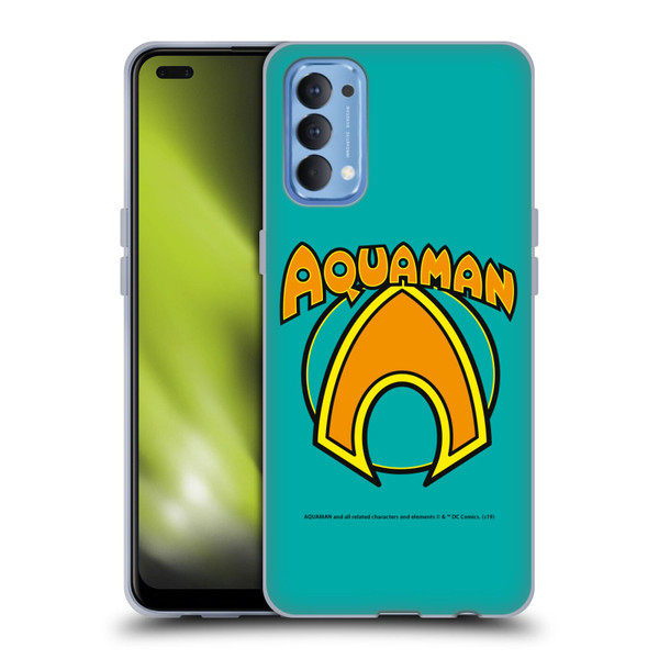 Aquaman DC Comics Logo Classic Soft Gel Case for OPPO Reno 4 5G