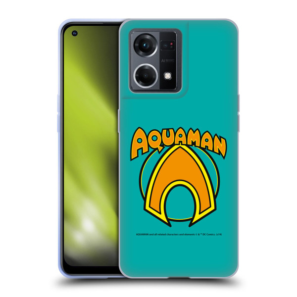 Aquaman DC Comics Logo Classic Soft Gel Case for OPPO Reno8 4G