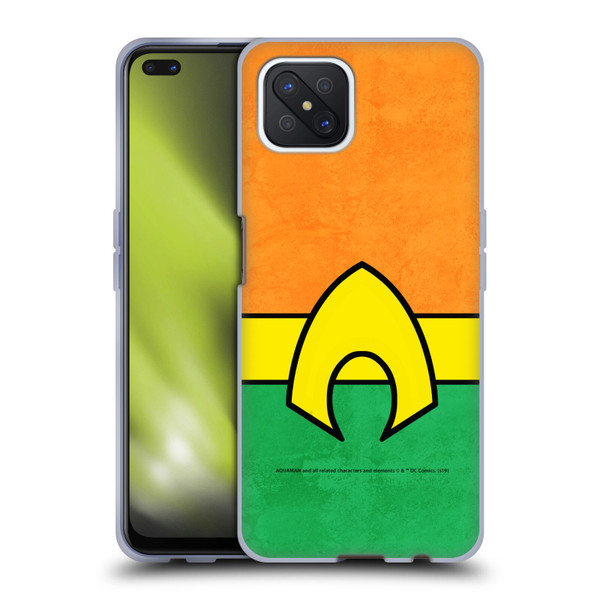 Aquaman DC Comics Logo Uniform 2 Soft Gel Case for OPPO Reno4 Z 5G