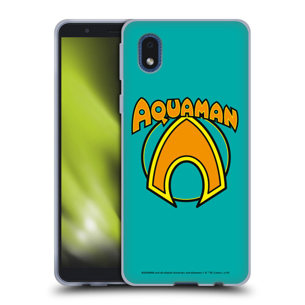 Aquaman DC Comics Logo Classic Soft Gel Case for Samsung Galaxy A01 Core (2020)
