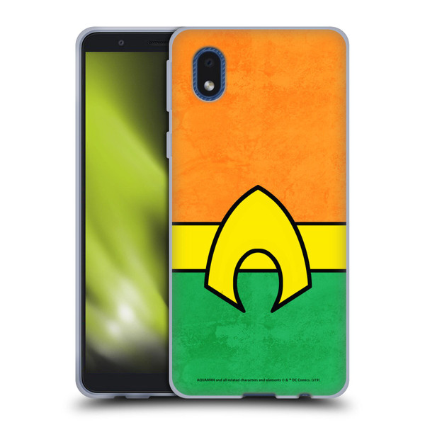 Aquaman DC Comics Logo Uniform 2 Soft Gel Case for Samsung Galaxy A01 Core (2020)