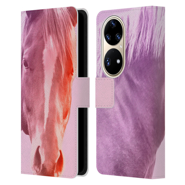 Mark Ashkenazi Pastel Potraits Horse Leather Book Wallet Case Cover For Huawei P50 Pro