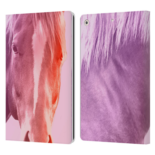 Mark Ashkenazi Pastel Potraits Horse Leather Book Wallet Case Cover For Apple iPad 10.2 2019/2020/2021