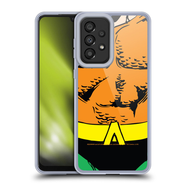 Aquaman DC Comics Logo Uniform Soft Gel Case for Samsung Galaxy A33 5G (2022)