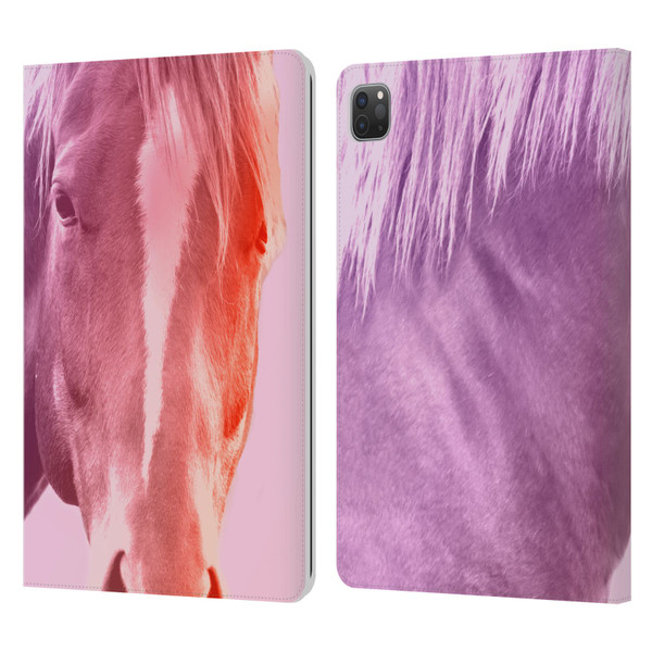 Mark Ashkenazi Pastel Potraits Horse Leather Book Wallet Case Cover For Apple iPad Pro 11 2020 / 2021 / 2022