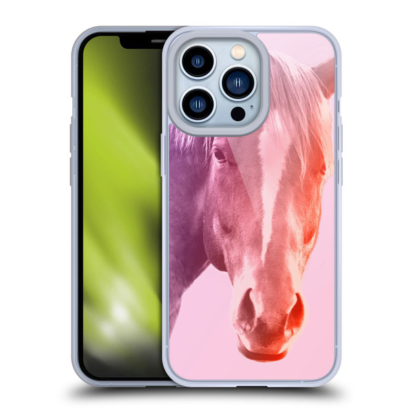 Mark Ashkenazi Pastel Potraits Horse Soft Gel Case for Apple iPhone 13 Pro