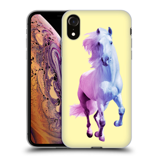 Mark Ashkenazi Pastel Potraits Yellow Horse Soft Gel Case for Apple iPhone XR