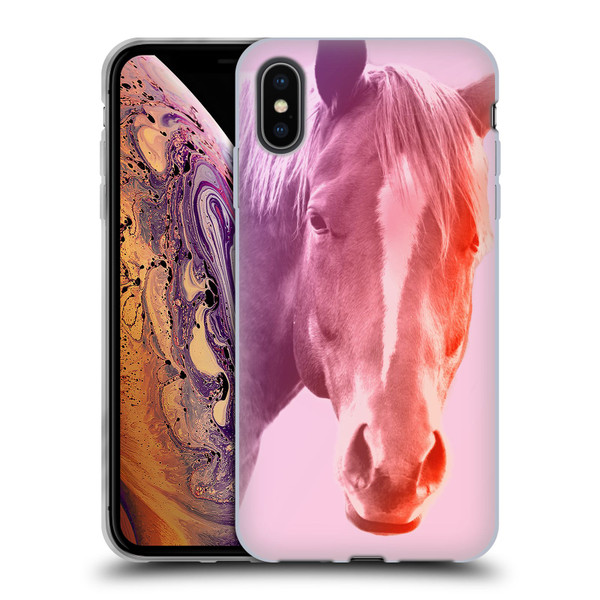 Mark Ashkenazi Pastel Potraits Horse Soft Gel Case for Apple iPhone XS Max