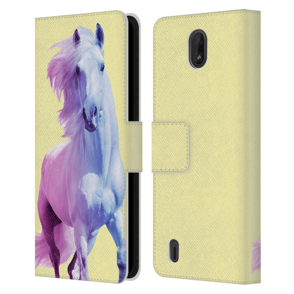 Mark Ashkenazi Pastel Potraits Yellow Horse Leather Book Wallet Case Cover For Nokia C01 Plus/C1 2nd Edition