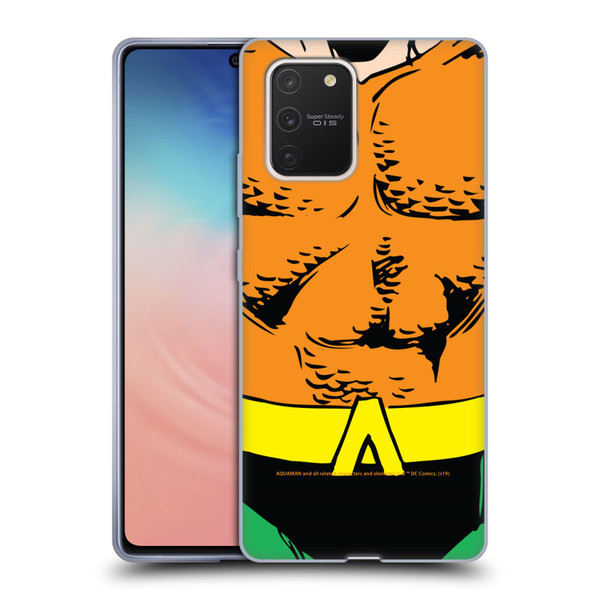 Aquaman DC Comics Logo Uniform Soft Gel Case for Samsung Galaxy S10 Lite