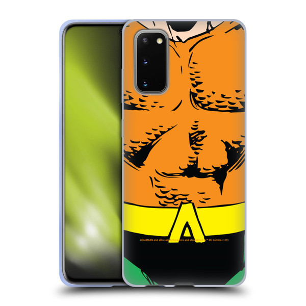 Aquaman DC Comics Logo Uniform Soft Gel Case for Samsung Galaxy S20 / S20 5G