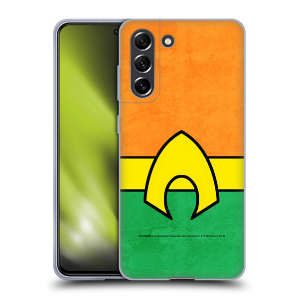 Aquaman DC Comics Logo Uniform 2 Soft Gel Case for Samsung Galaxy S21 FE 5G