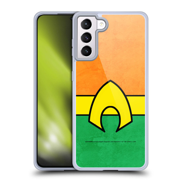 Aquaman DC Comics Logo Uniform 2 Soft Gel Case for Samsung Galaxy S21+ 5G