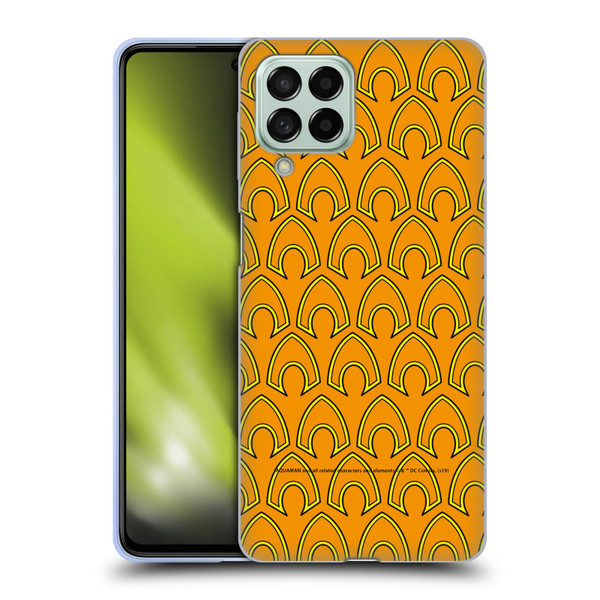 Aquaman DC Comics Logo Pattern Soft Gel Case for Samsung Galaxy M53 (2022)