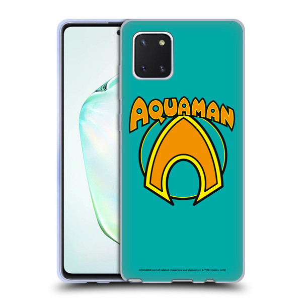 Aquaman DC Comics Logo Classic Soft Gel Case for Samsung Galaxy Note10 Lite