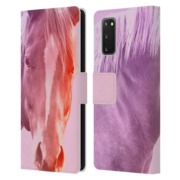 Mark Ashkenazi Pastel Potraits Horse Leather Book Wallet Case Cover For Samsung Galaxy S20 / S20 5G