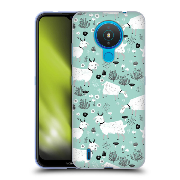 Andrea Lauren Design Animals Goats Soft Gel Case for Nokia 1.4