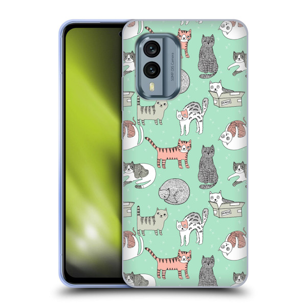 Andrea Lauren Design Animals Cats Soft Gel Case for Nokia X30