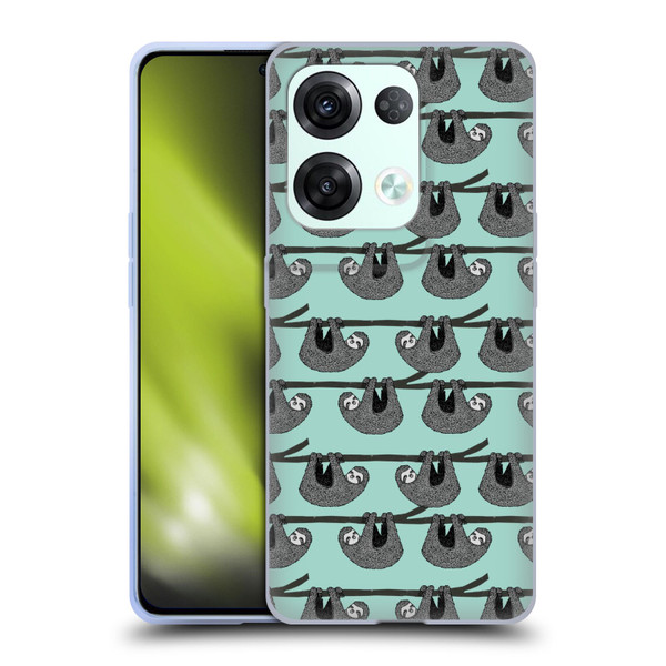 Andrea Lauren Design Animals Sloth Soft Gel Case for OPPO Reno8 Pro