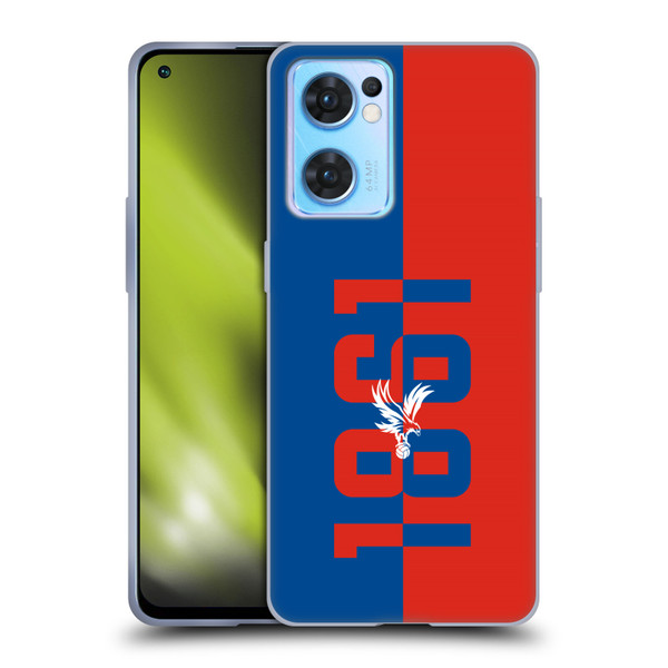 Crystal Palace FC Crest 1861 Soft Gel Case for OPPO Reno7 5G / Find X5 Lite