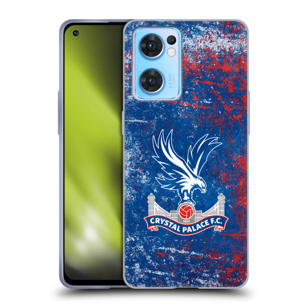 Crystal Palace FC Crest Distressed Soft Gel Case for OPPO Reno7 5G / Find X5 Lite