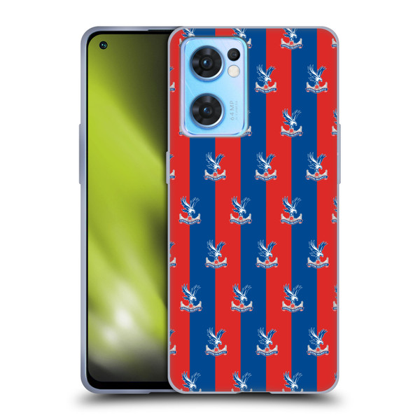 Crystal Palace FC Crest Pattern Soft Gel Case for OPPO Reno7 5G / Find X5 Lite