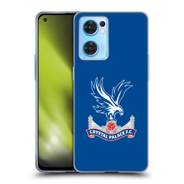 Crystal Palace FC Crest Plain Soft Gel Case for OPPO Reno7 5G / Find X5 Lite