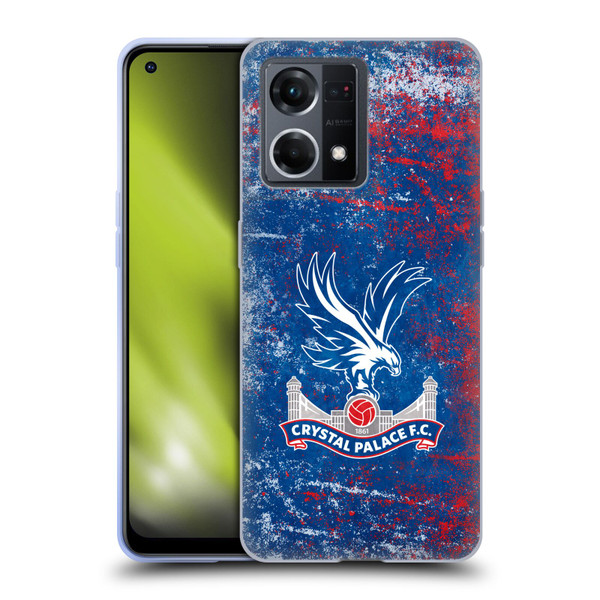 Crystal Palace FC Crest Distressed Soft Gel Case for OPPO Reno8 4G