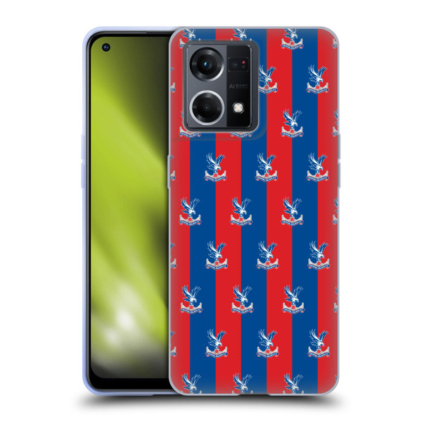 Crystal Palace FC Crest Pattern Soft Gel Case for OPPO Reno8 4G