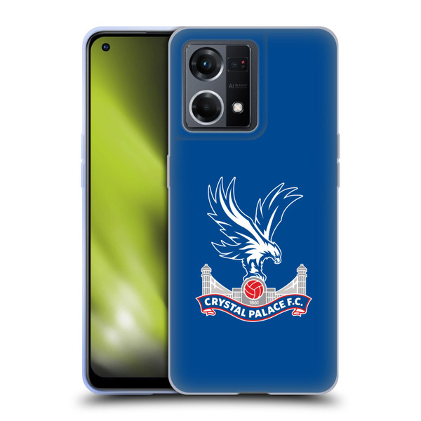 Crystal Palace FC Crest Plain Soft Gel Case for OPPO Reno8 4G