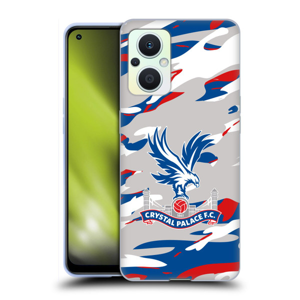 Crystal Palace FC Crest Camouflage Soft Gel Case for OPPO Reno8 Lite