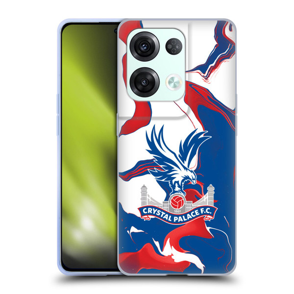 Crystal Palace FC Crest Marble Soft Gel Case for OPPO Reno8 Pro