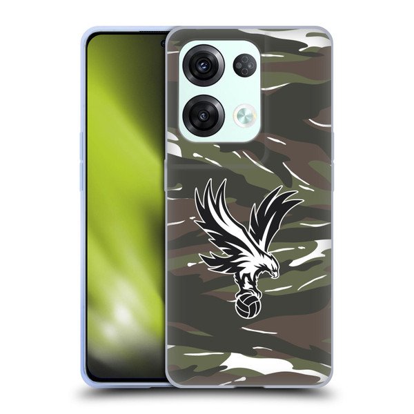 Crystal Palace FC Crest Woodland Camouflage Soft Gel Case for OPPO Reno8 Pro