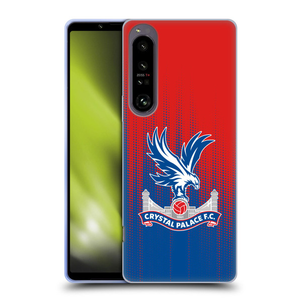 Crystal Palace FC Crest Halftone Soft Gel Case for Sony Xperia 1 IV