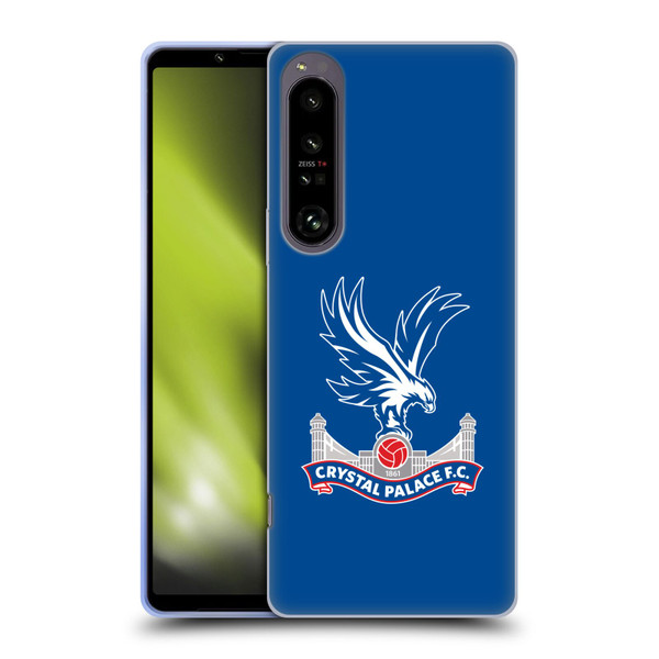 Crystal Palace FC Crest Plain Soft Gel Case for Sony Xperia 1 IV