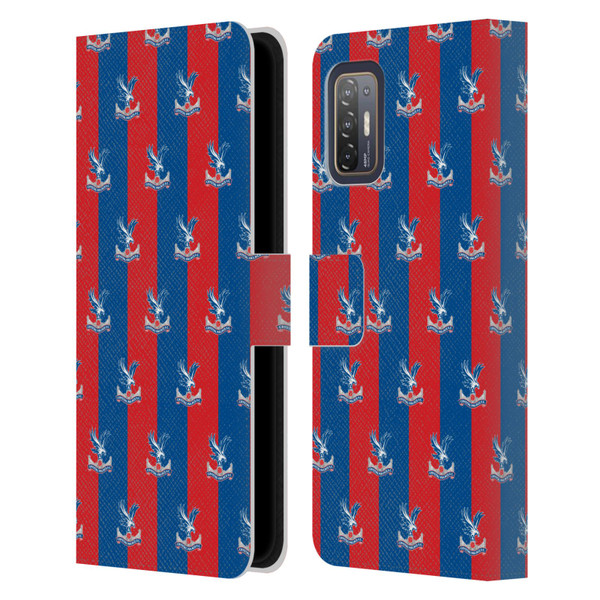 Crystal Palace FC Crest Pattern Leather Book Wallet Case Cover For HTC Desire 21 Pro 5G