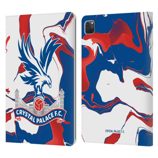 Crystal Palace FC Crest Marble Leather Book Wallet Case Cover For Apple iPad Pro 11 2020 / 2021 / 2022