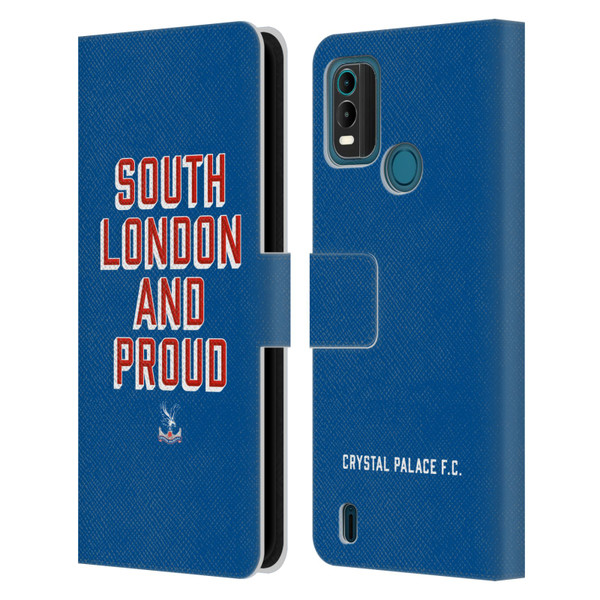 Crystal Palace FC Crest South London And Proud Leather Book Wallet Case Cover For Nokia G11 Plus