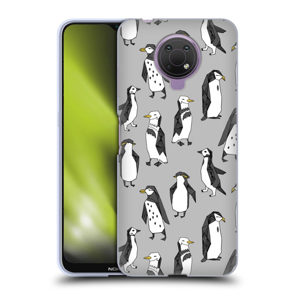 Andrea Lauren Design Birds Gray Penguins Soft Gel Case for Nokia G10