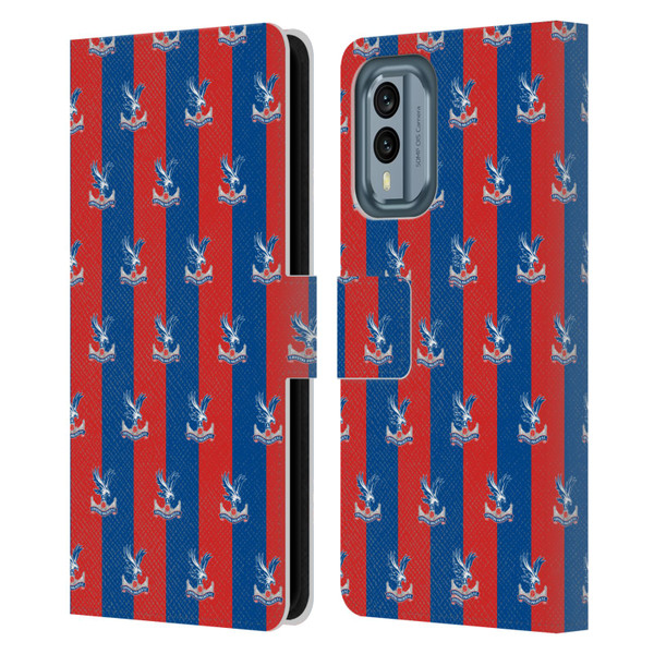 Crystal Palace FC Crest Pattern Leather Book Wallet Case Cover For Nokia X30
