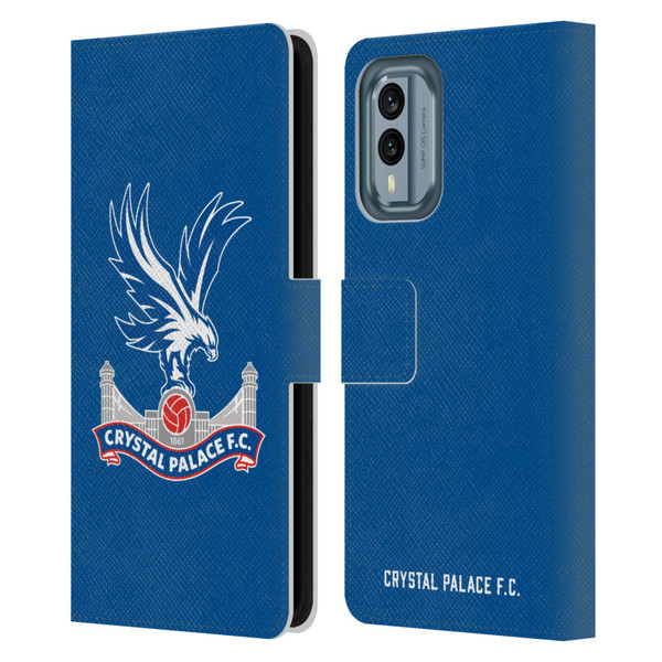 Crystal Palace FC Crest Plain Leather Book Wallet Case Cover For Nokia X30