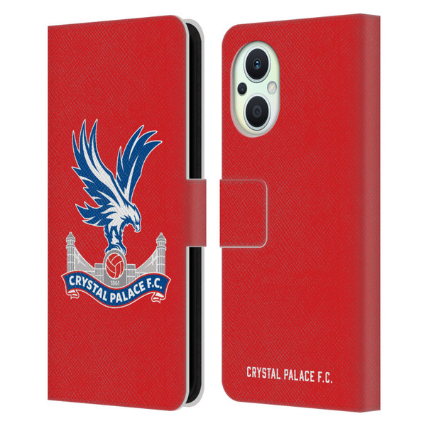 Crystal Palace FC Crest Eagle Leather Book Wallet Case Cover For OPPO Reno8 Lite