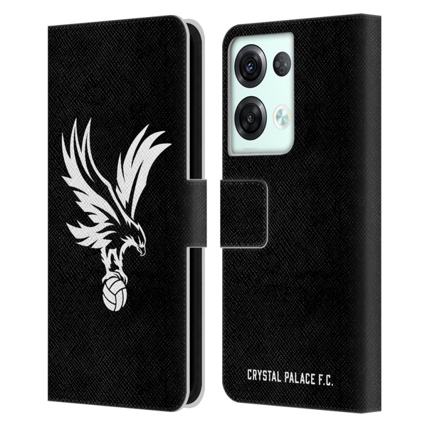 Crystal Palace FC Crest Eagle Grey Leather Book Wallet Case Cover For OPPO Reno8 Pro