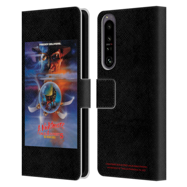 A Nightmare On Elm Street: The Dream Child Graphics Poster Leather Book Wallet Case Cover For Sony Xperia 1 IV