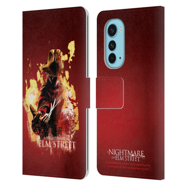 A Nightmare On Elm Street (2010) Graphics Freddy Nightmare Leather Book Wallet Case Cover For Motorola Edge (2022)