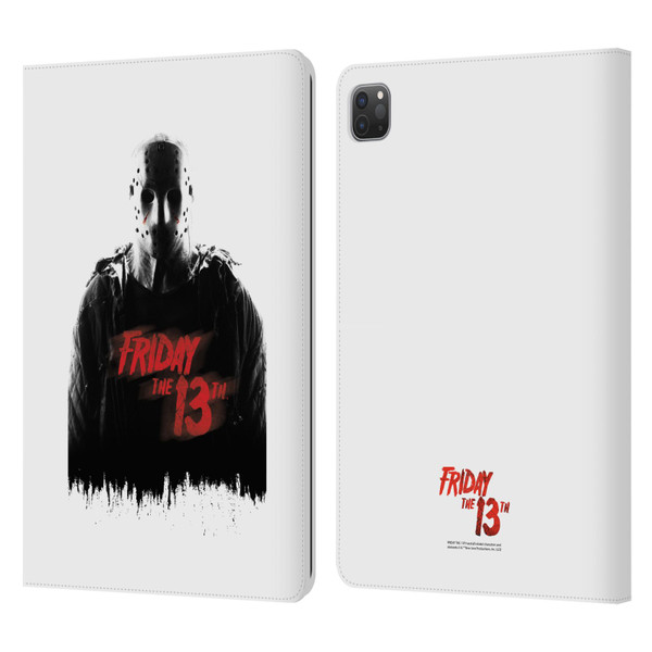 Friday the 13th 2009 Graphics Jason Voorhees Key Art Leather Book Wallet Case Cover For Apple iPad Pro 11 2020 / 2021 / 2022