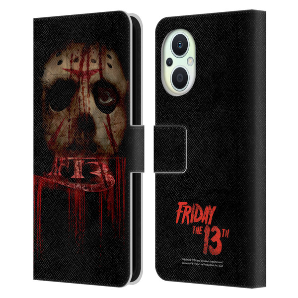 Friday the 13th 2009 Graphics Jason Voorhees Leather Book Wallet Case Cover For OPPO Reno8 Lite